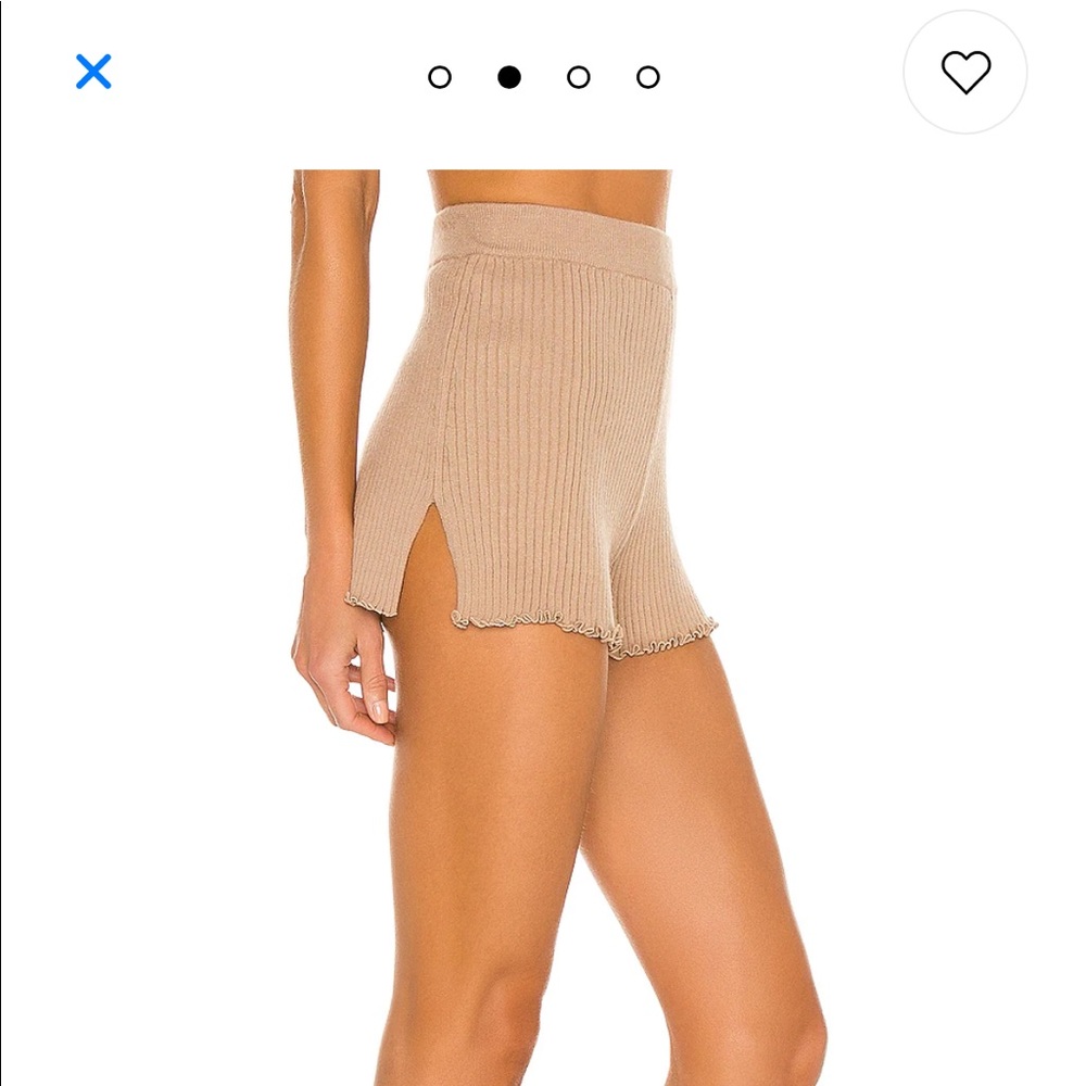 Noelle Knit Shorts in Olive Bark